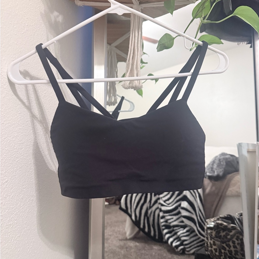 all in motion Black Strappy Bralette Sports Bra